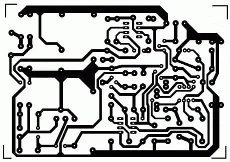 نقشه مدار چاپی (PCB) مدار منبع تغذیه 0 تا 30 ولت با کنترل جریان 0 تا 3 آمپر
