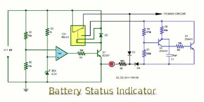 مدار نمایشگر وضعیت باتری (Battery Status Indicator)