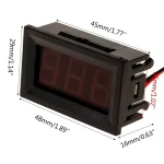 ابعاد ماژول ولت متر AC پنلی دیجیتال 70 تا 500 ولت مدل DSN-DVM-568AC