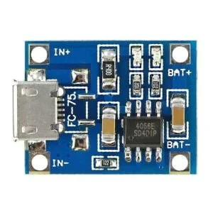 ماژول شارژر باتری لیتیومی Tp4056 - نمای روبرو