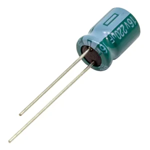 خازن الکترولیتی 16 ولت 220 میکروفاراد امپدانس پایین مارک TAICON سری PW