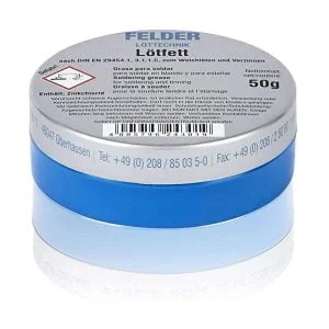 روغن لحیم 50 گرمی FELDER LOTFETT نقره ای - ساخت آلمان
