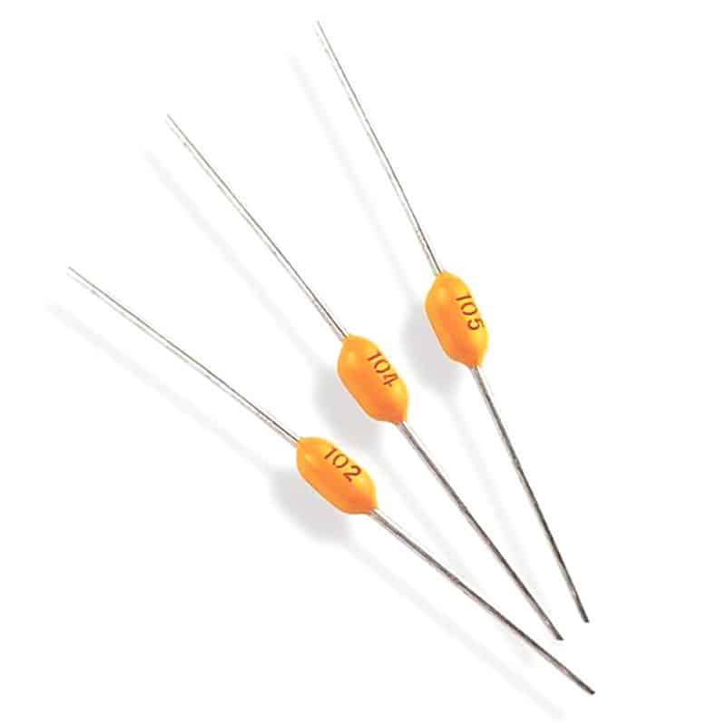 Multilayer_Ceramic_Capacitor_Axial_Leaded خازن مولتی لایر مقاومتی