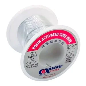 سیم لحیم 100 گرمی آساهی با قطر 0.8 میلی متر