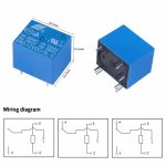نقشه داخلی رله 12 ولت 10 آمپر میلون SRD-12VDC-SL-C مارک SONGLE