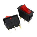 کلید راکر باریک چراغدار 16 آمپر مدل KCD3-101N