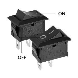 کلید راکر دو حالته دو پین 6 آمپر مدل KCD1-101