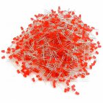 فروش عمده LED قرمز مات 3mm پایه بلند