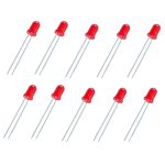 LED قرمز مات 3mm پایه بلند