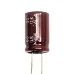 خازن الکترولیتی 16 ولت 220 میکروفاراد Nippon سری KY ژاپنی با امپدانس بسیار پایین و طول عمر بالا