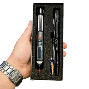 محتویات جعبه مولتی متر قلمی هوشمند ANENG A3008 با قابلیت True RMS و NCV