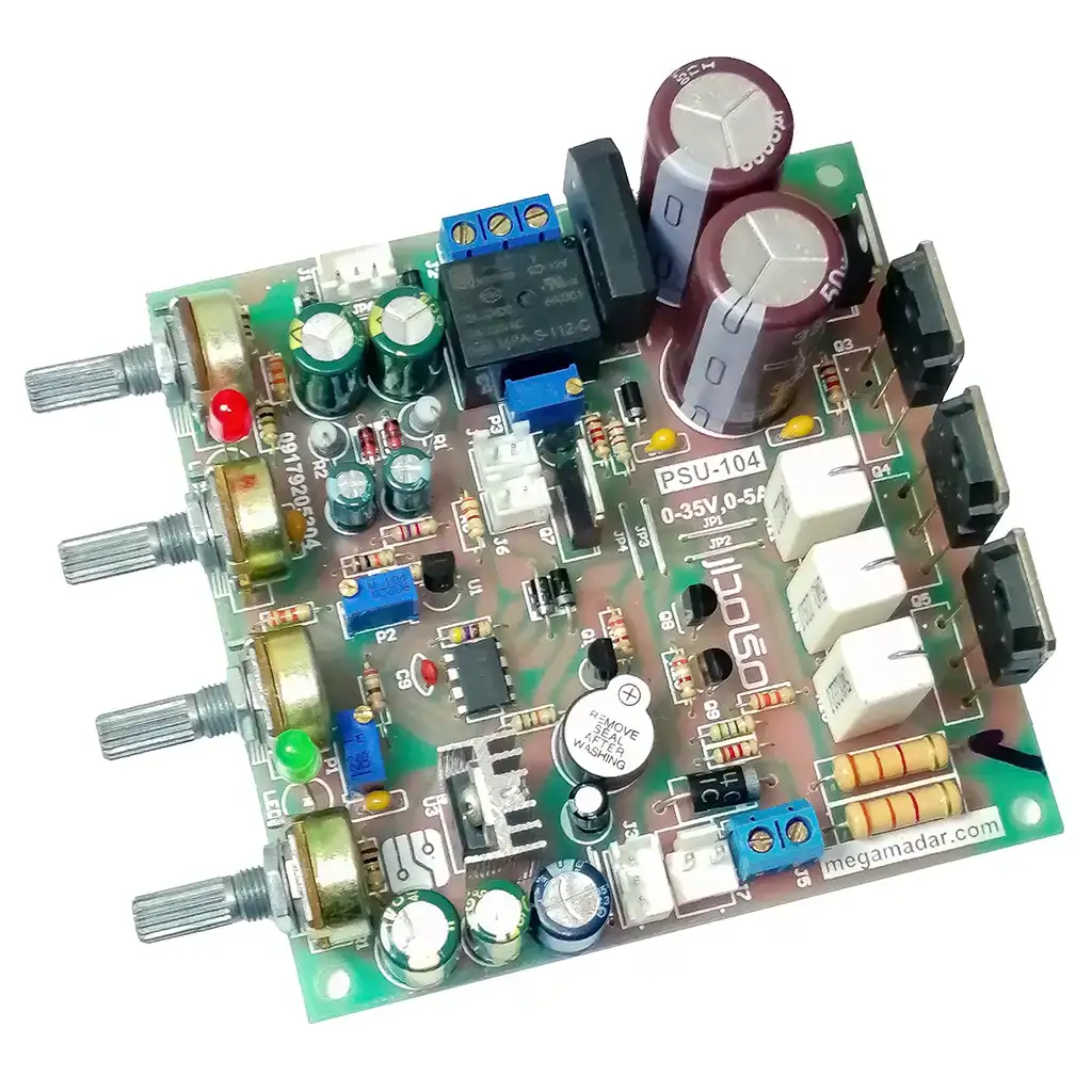 برد کامل منبع تغذیه PSU-104-V2 (تست و تنظیم شده)-1 برد کامل منبع تغذیه PSU-104-V2 (تست و تنظیم شده)