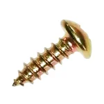 پیچ خودکار قارچی 3mm طول 12mm چهارسو نوک تیز | رنگ: طلایی