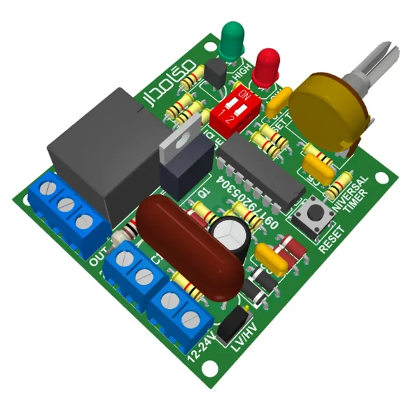 مدار تایمر یونیورسال صنعتی 10 ثانیه تا 1 ساعت