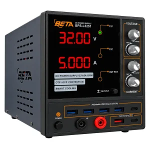 منبع تغذیه متغیر آزمایشگاهی بتا مدل BPS-L3251 NEW (32 ولت، 5 آمپر)